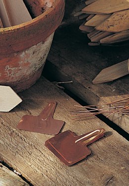 10 copper plant labels