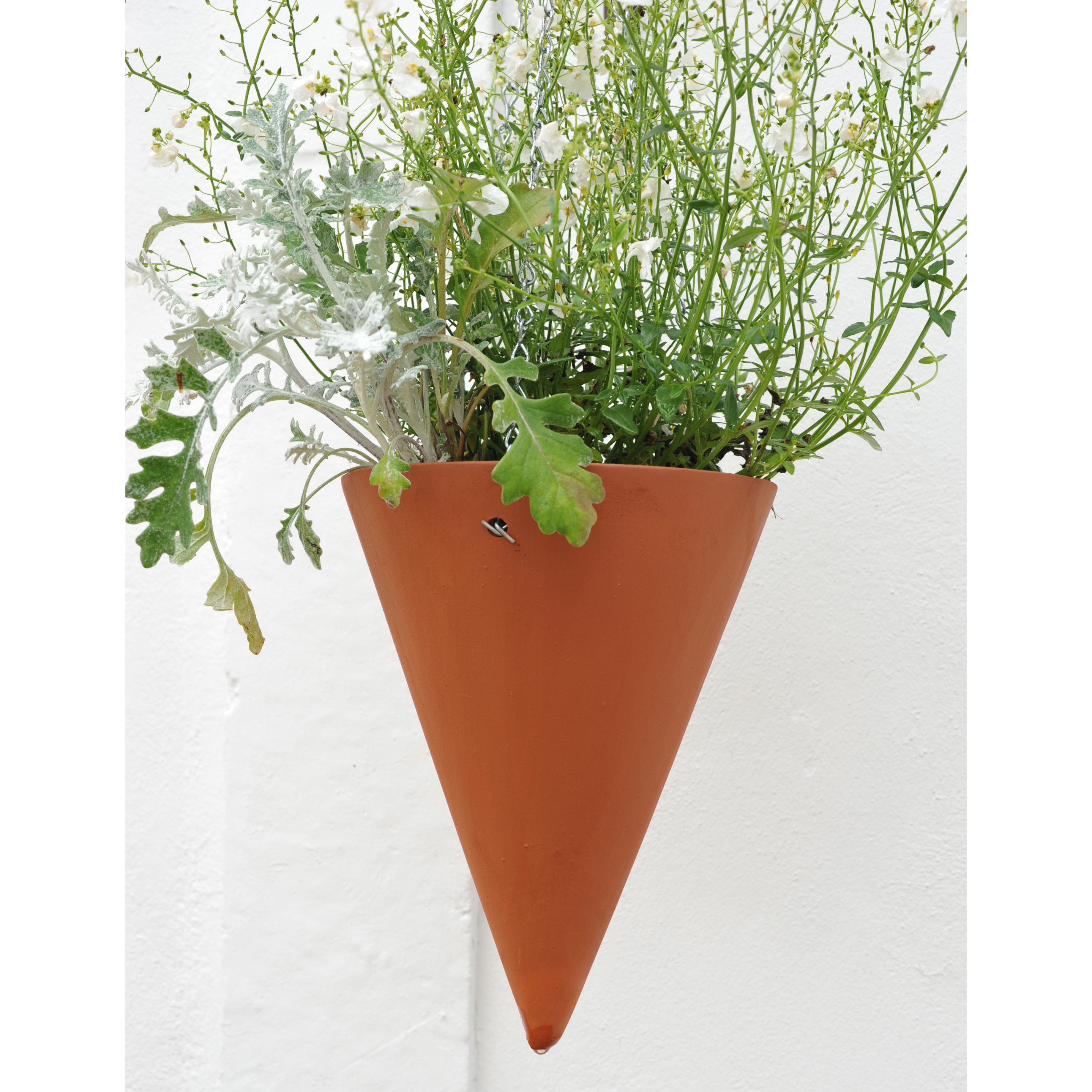 Large terracotta hanging basket