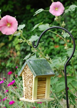 Bee nesting box with zinc roof