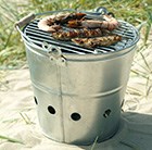 Portable barbecue bucket