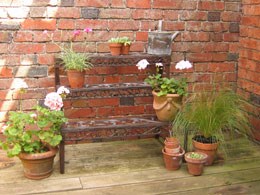 Cast-iron rectangular etagère