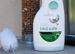 Bird safe disinfectant and cleaner