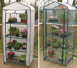 4 Tier growhouse (includes a polythene cover + FREE winter fleece cover)