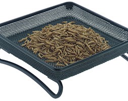 Mesh ground feeder tray