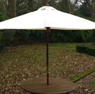 2.7m Hardwood Ecru Parasol