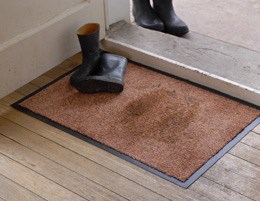 Black large super absorbent wetgard doormat