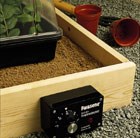 Thermostat for soil warming cables