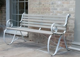 Montpellier bench - cool grey