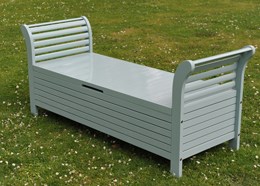 Lutyens storage bench - eau de nil