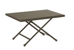 Folding low metal table