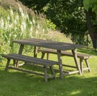 Cromer dining table and two benches