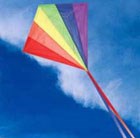 Diamond rainbow kite