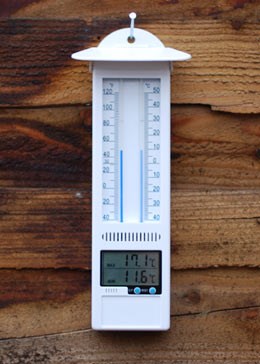 Digital max min thermometer - mercury free