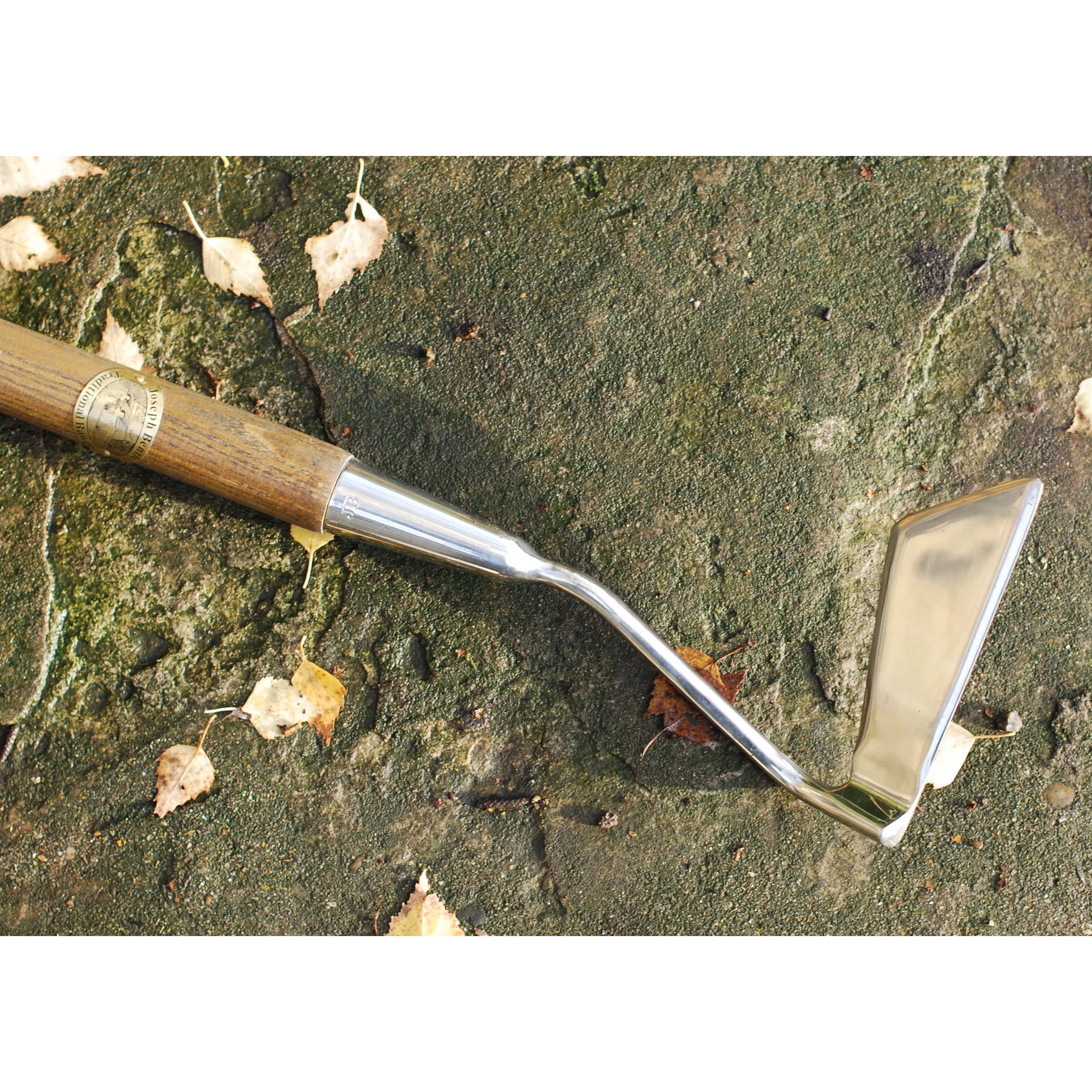 Traditional Long Handled Three Edged Hoe Stainless Steel by Joseph Bentley