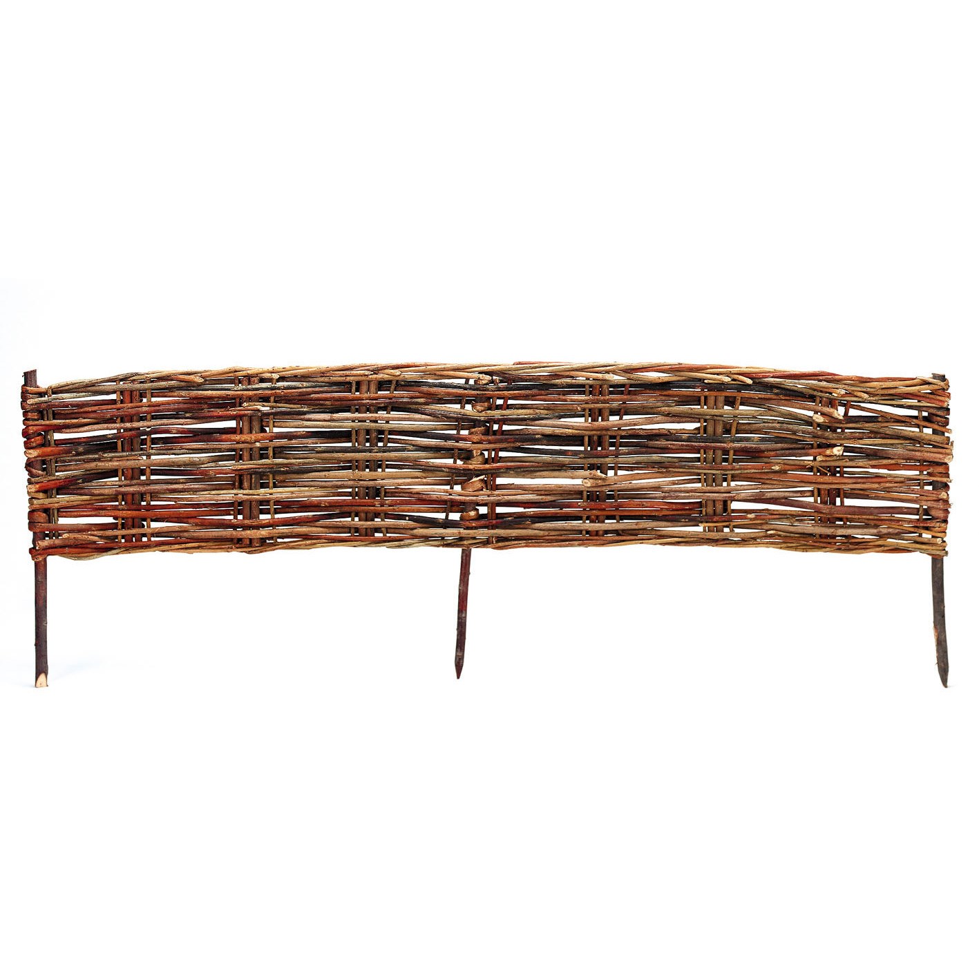 Woven willow edging hurdle