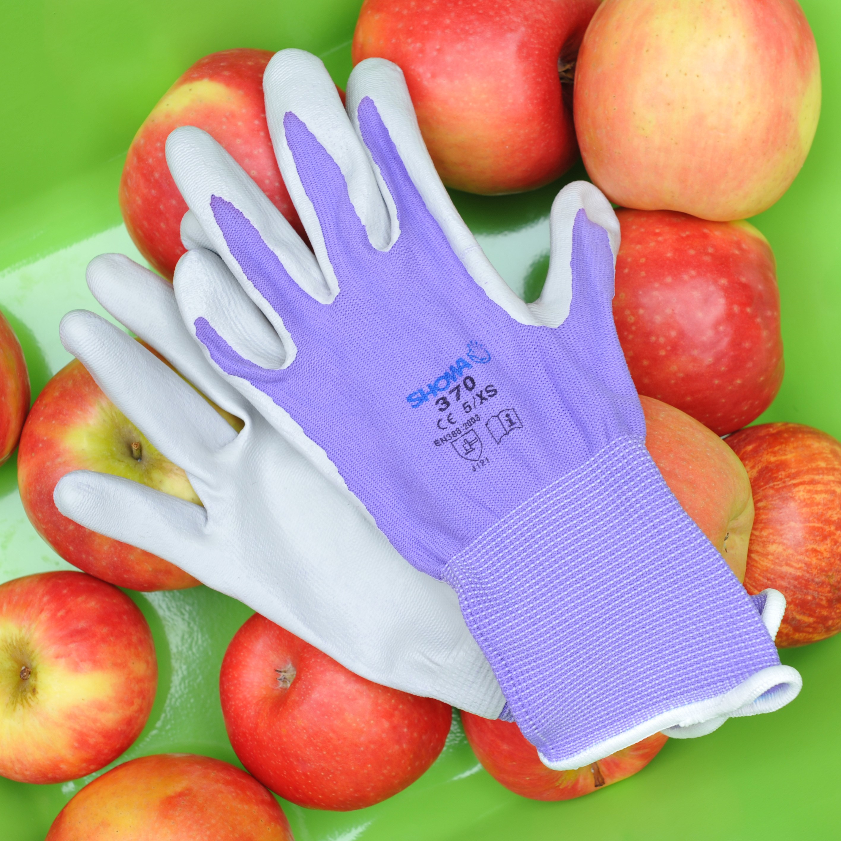 Little fingers  - kids purple nitrile glove