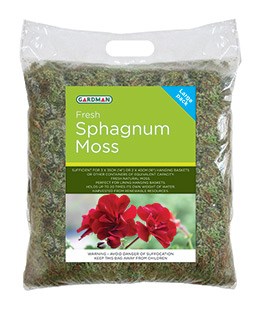 Fresh sphagnum moss