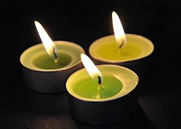 30 crunchy apple scented tealights