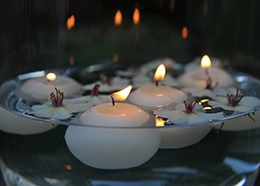 12 floating candles