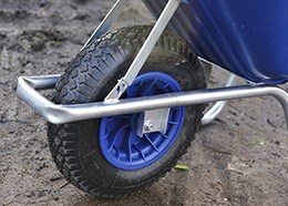 Blue cruiser wheelbarrow