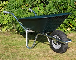 Green clipper wheelbarrow