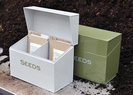 Calendar seed storage box