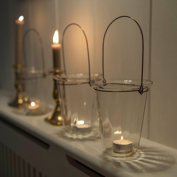 Hanging glass lantern Hanging glass lantern