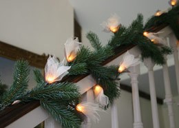 Indoor leaf skeleton LED lights