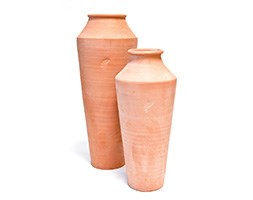 Terracotta oil pot