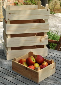 Pine stacking storage box