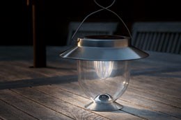 Solar stainless steel lantern light