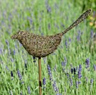 Wire bird on a stake