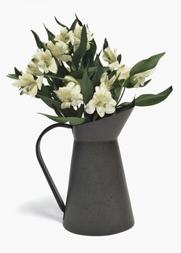 Metal jug vase