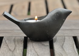 Bird tea light holder