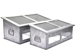 Set of 2 cold frames