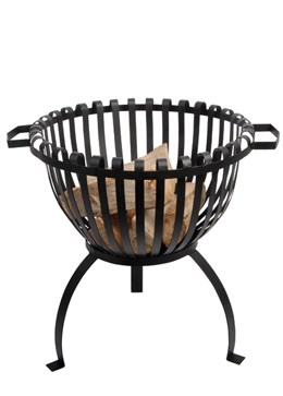 Steel fire basket