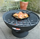 Cast iron brazier with grill