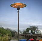 Standing patio heater - adjustable