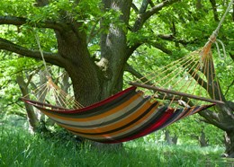 Swing hammock with bars - sahara