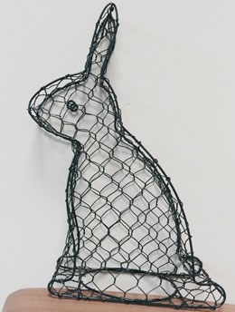 Quick and easy topiary frame rabbit