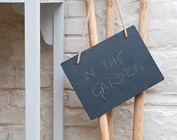 Rustic slate memo board