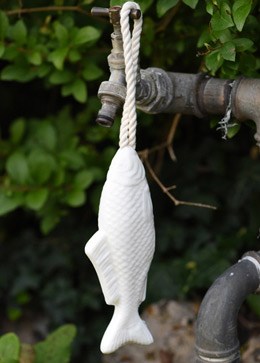 Fish soap on a rope