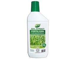 Lawn soil extract fertiliser