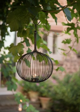 Globe tea light holder