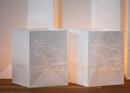 Tindra reindeer candle bags - pack of 6