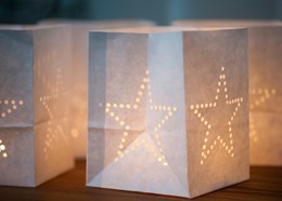 Tindra star candle bags - pack of 6