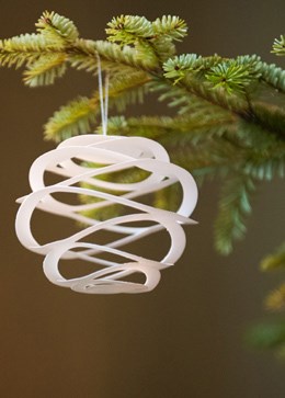 Tindra swirl tree decorations - pack of 6