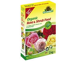 Organic rose and shrub plant food with Mycorrhiza