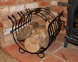 Steel log basket