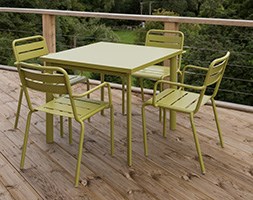 4 Seat Florence dining set - green